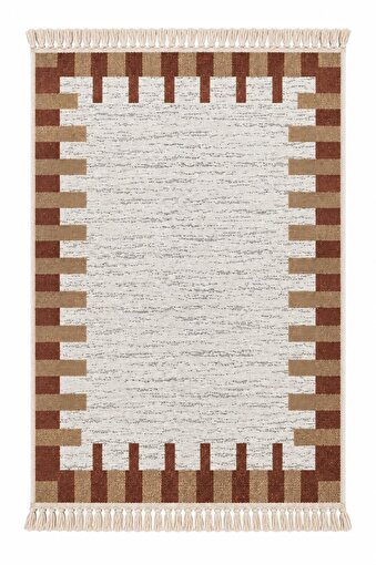 Bigghome Çift Taraflı Kilim 120*180 cm SA26EU Makinede Yıkanabilir Modern Desenli . ürün görseli